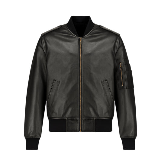 Commander Leather Bomber